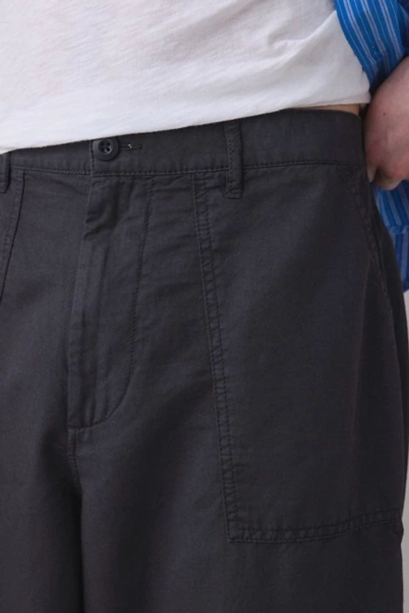 AllSaints Echo Cotton-Linen Blend Shorts