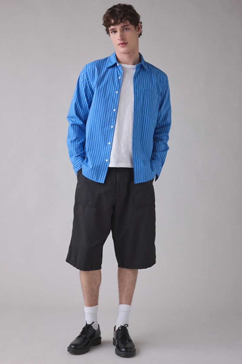 AllSaints Echo Cotton-Linen Blend Shorts