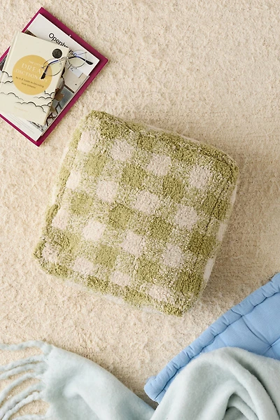 Lorena Canals Vichy Gingham Floor Pouf