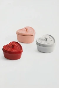 Staub Ceramic 3-piece Mini Heart Cocotte Set