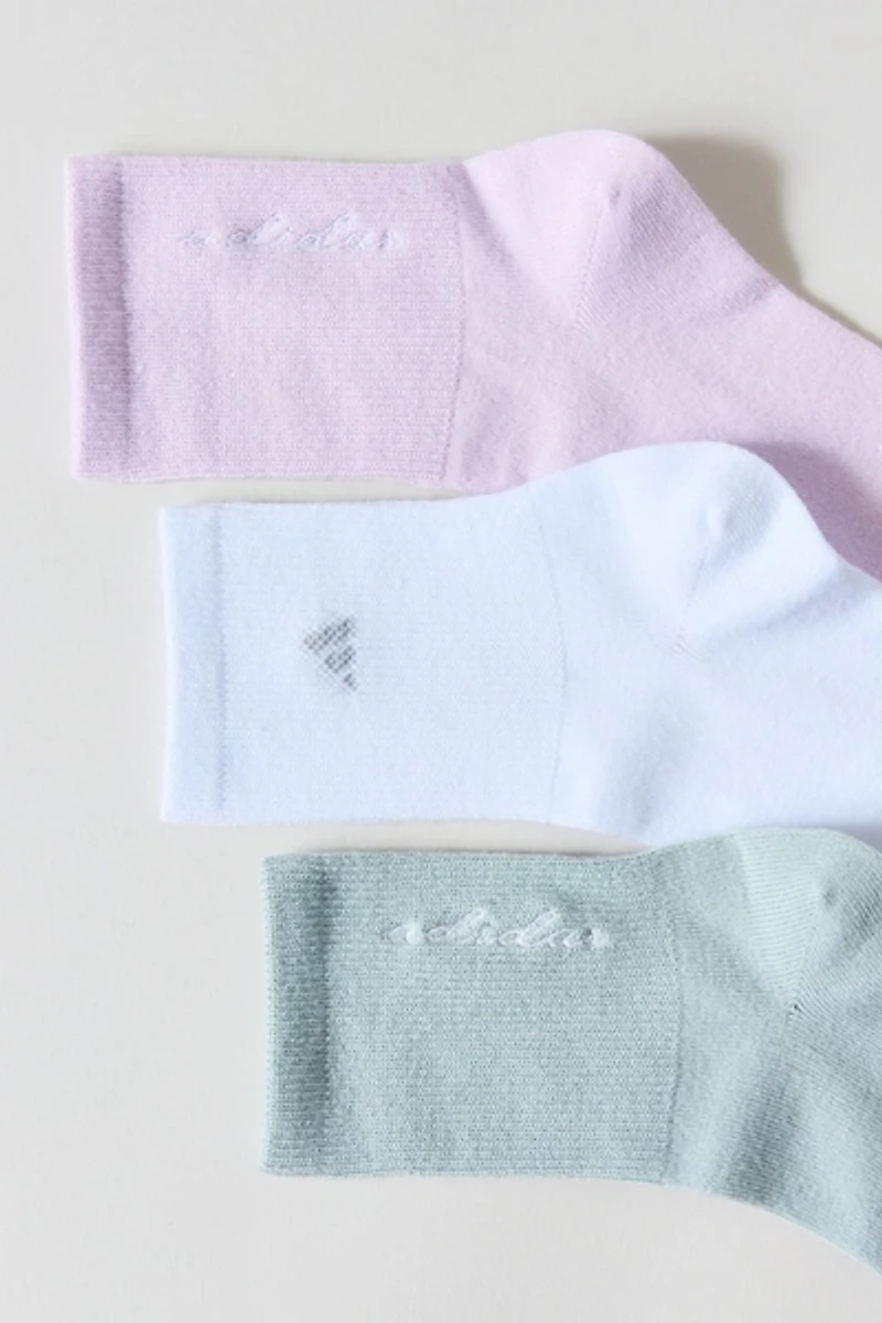 adidas Luxe High Quarter Crew Socks 3-Pack