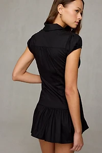 Kimchi Blue Totally Tailored Drop Waist Peplum Mini Dress