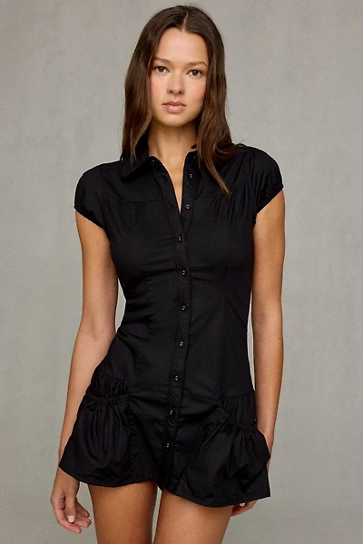 Kimchi Blue Totally Tailored Drop Waist Peplum Mini Dress