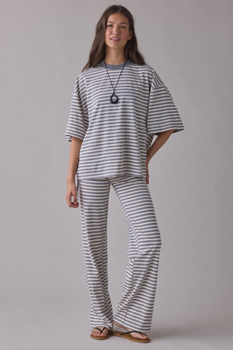 Lioness Bloom Stripe Oversized Short Sleeve Tee