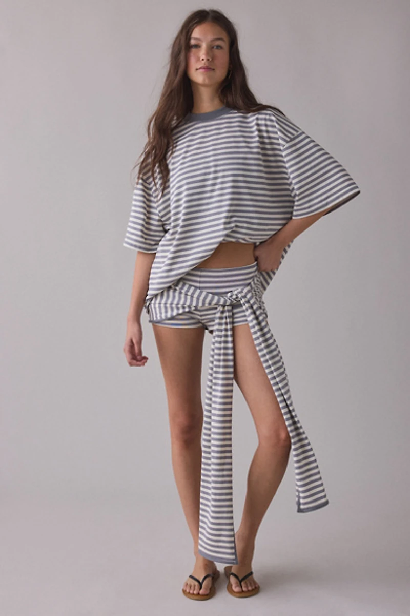 Lioness Bloom Tie-Front Wrap Mini Skort
