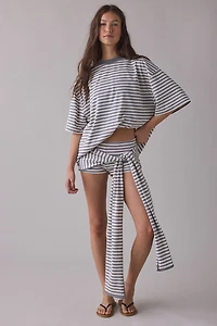 Lioness Bloom Tie-Front Wrap Mini Skort
