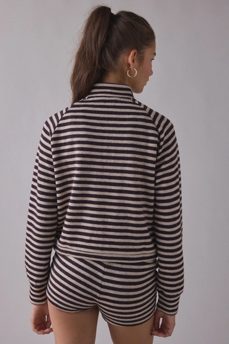 Lioness Bloom Stripe Knit Zip-Up Jacket