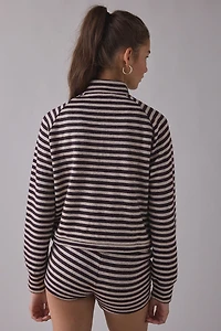 Lioness Bloom Stripe Knit Zip-Up Jacket