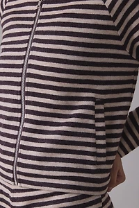 Lioness Bloom Stripe Knit Zip-Up Jacket