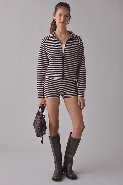 Lioness Bloom Stripe Knit Zip-Up Jacket