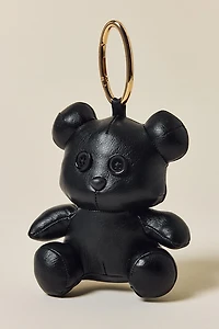 Faux Leather Bear Bag Charm