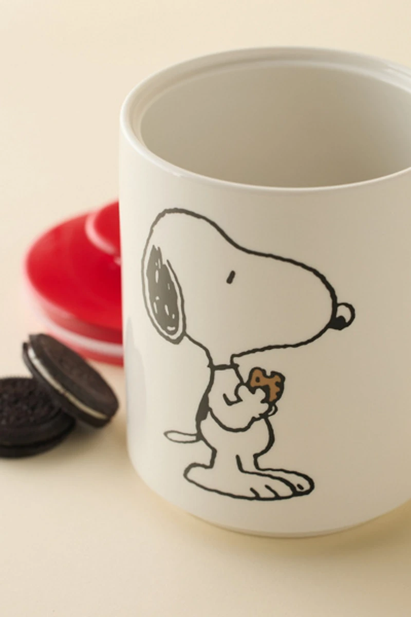 Magpie Peanuts Snoopy Ceramic Cookie Jar