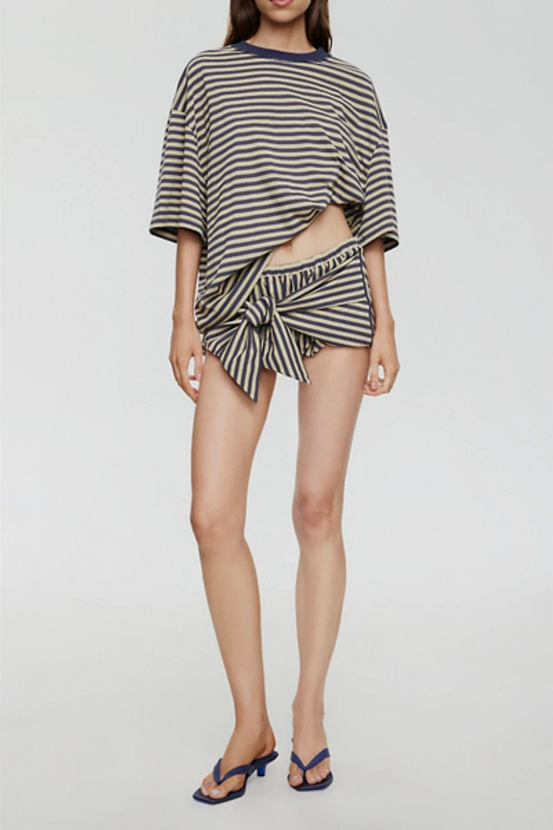 Lioness Bloom Stripe Bubble Mini Skort