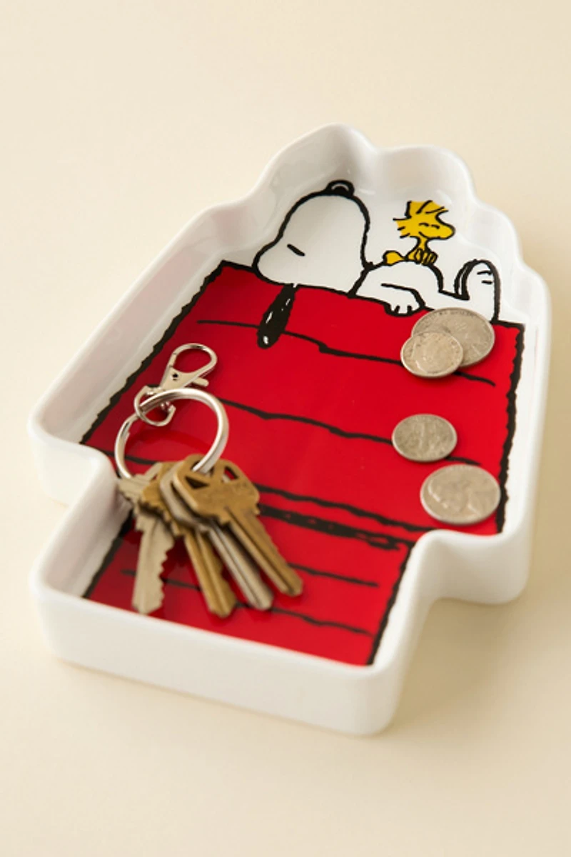 Magpie X Peanuts Snoopy Dog House Shaped Ceramic Trinket Dish