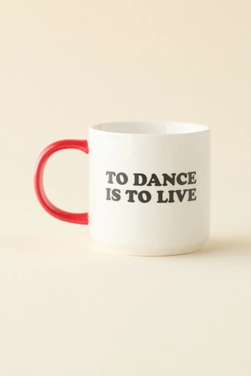 Magpie Peanuts To Dance Is To Live Ceramic Mug