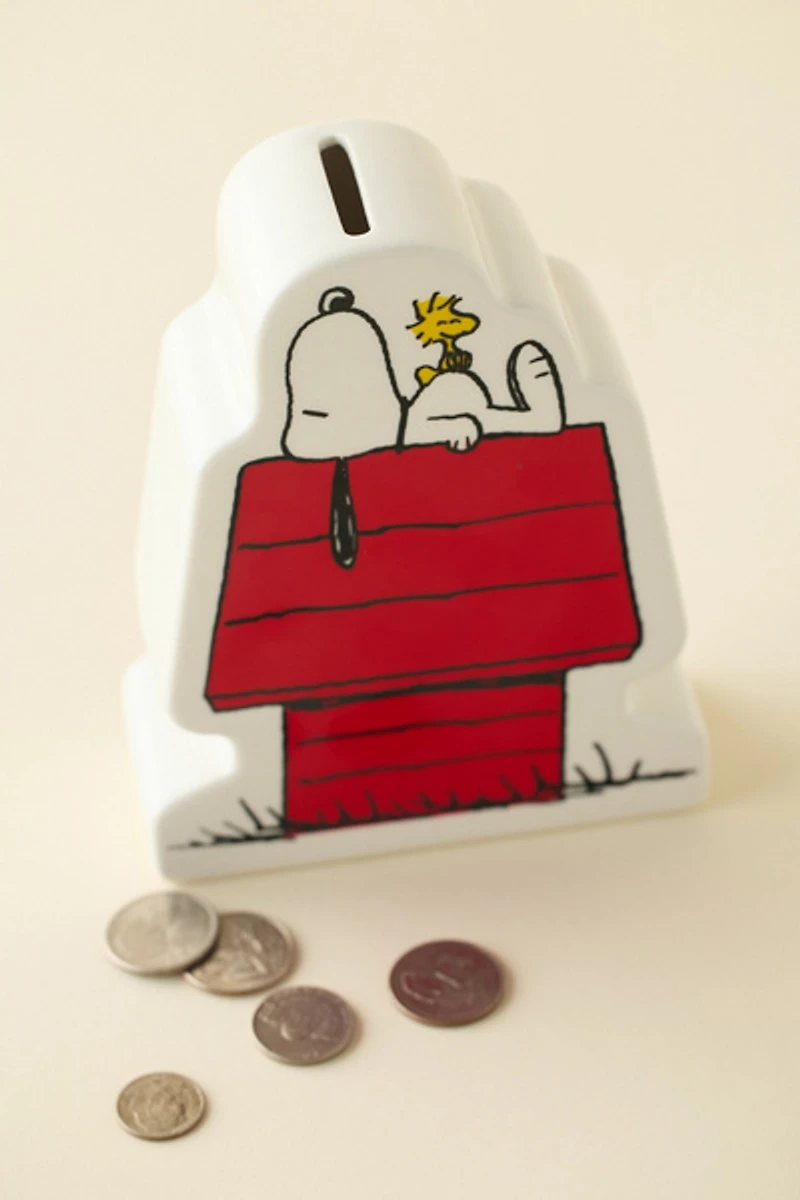 Magpie X Peanuts Snoopy Dog House Ceramic Coin Bank