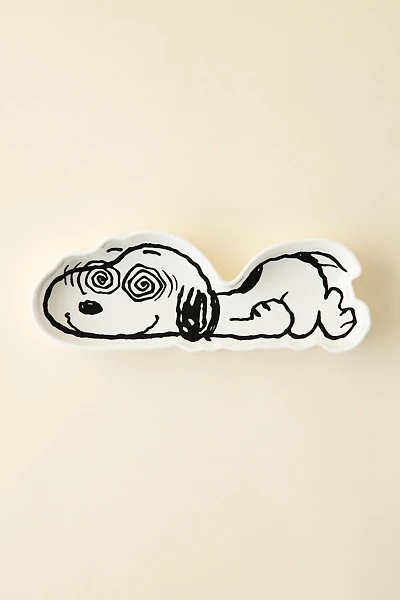 Magpie X Peanuts Tune Out Snoopy Shaped Ceramic Trinket Dish