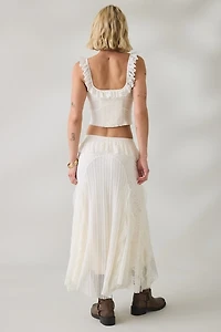 Kimchi Blue Sweet Escape Lace Maxi Skirt 2-Piece Set