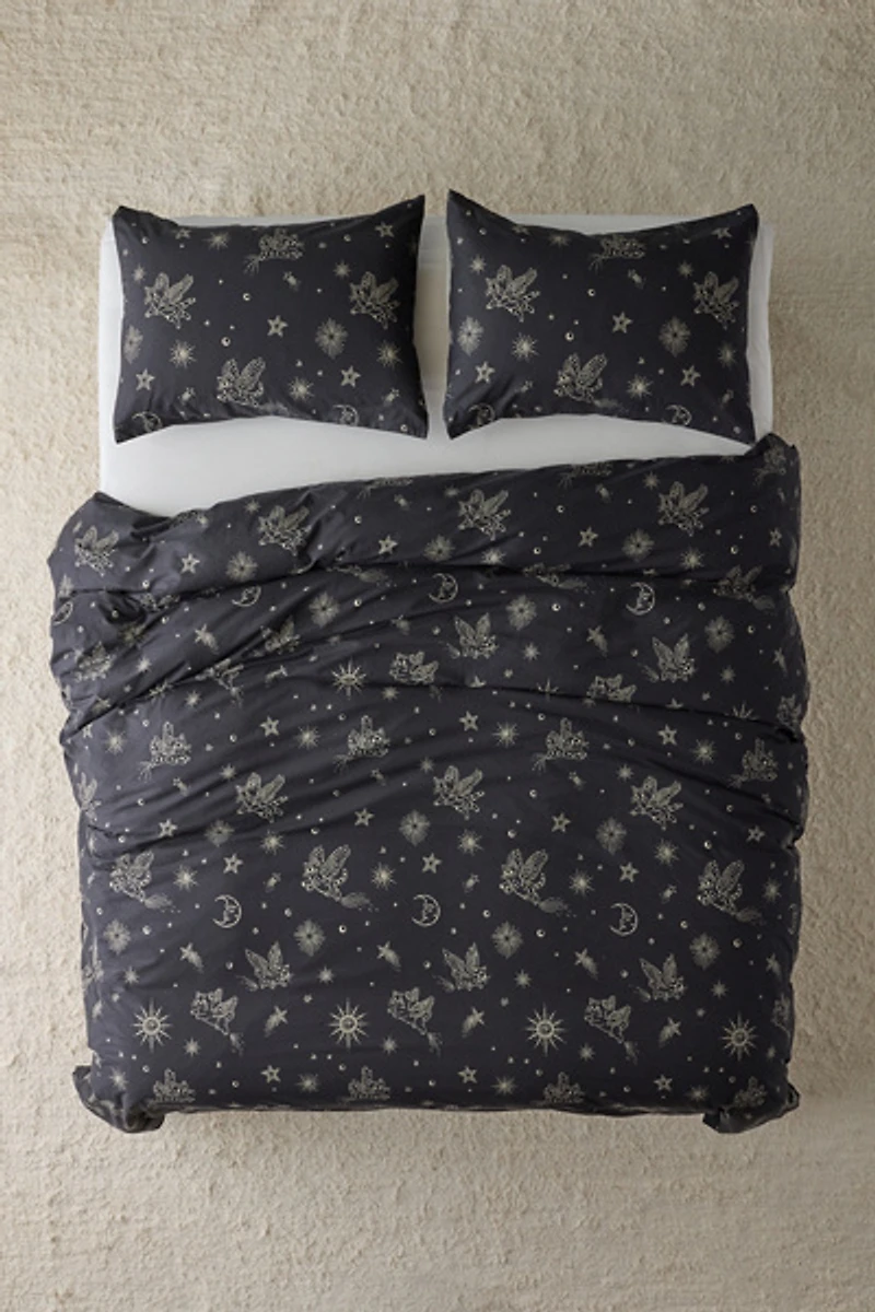 Cosmic Kitties Patterned Duvet Cover Set