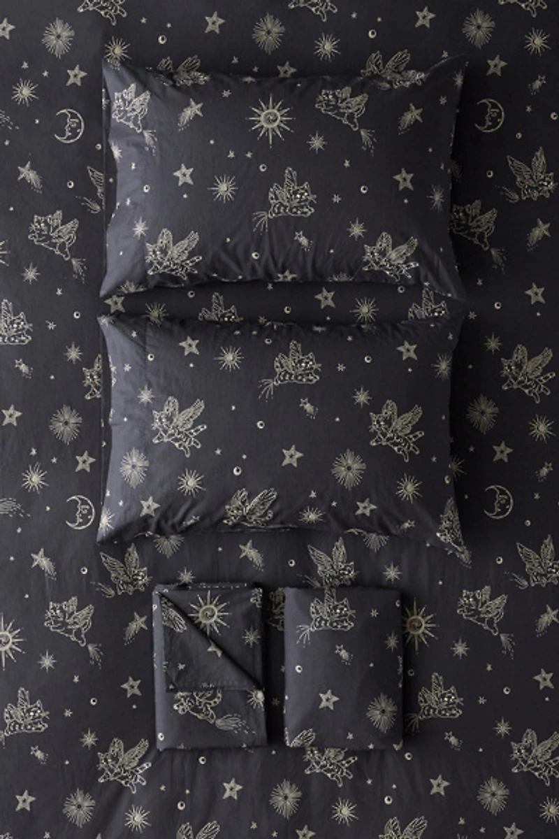 Cosmic Kitties Patterned Sheet Set