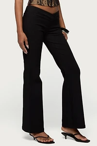 Edikted Alyce Crossover Flared Pants