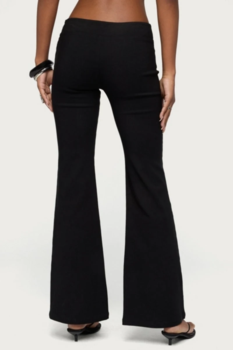 Edikted Alyce Crossover Flared Pants