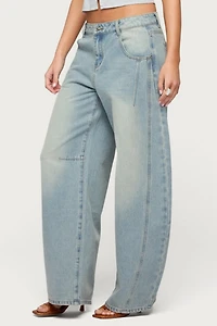 Edikted Ilara Low Rise Barel Jean