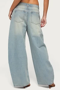 Edikted Ilara Low Rise Barel Jean