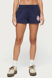 Edikted Beach Bloom Sweat Shorts
