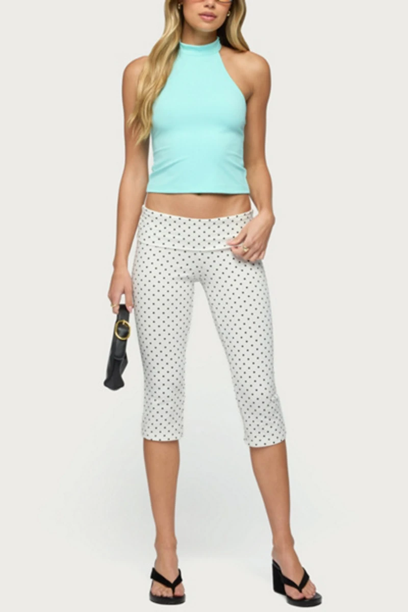 Edikted Ikara Backless High Neck Halter Top
