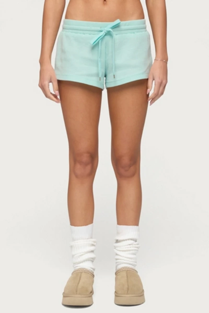 Edikted Baila Waffle Shorts