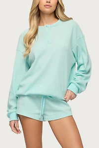 Edikted Baila Waffle Shorts