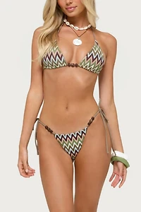Edikted Alayna Zigzag String Bikini Bottom