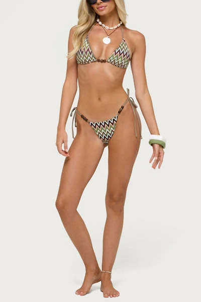 Edikted Alayna Zigzag String Bikini Bottom