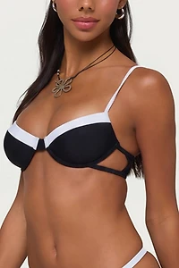 Edikted Atalia Contrast Cupped Bikini Top