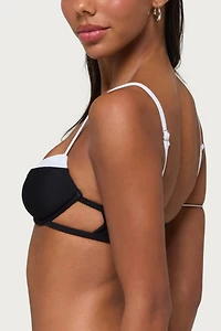 Edikted Atalia Contrast Cupped Bikini Top
