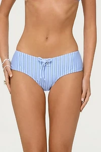 Edikted Blonca Striped Boyshort Bikini Bottom