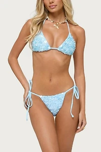 Edikted Grace Sequin Triangle Bikini Top