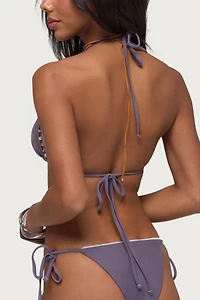 Edikted Helen Stone Triangle Bikini Top