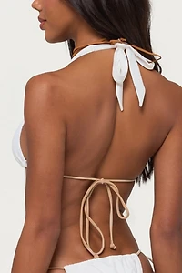 Edikted Milani Bead Triangle Bikini Top