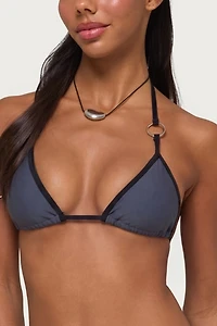 Edikted Kenni Ring Contrast Triangle Bikini Top