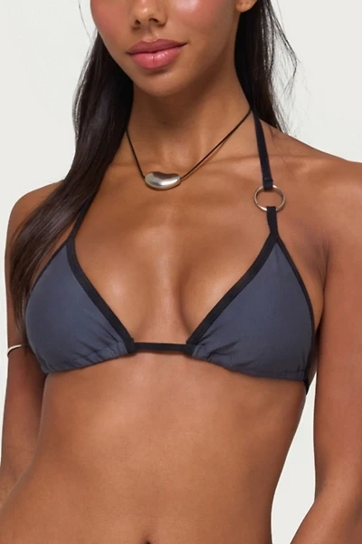 Edikted Kenni Ring Contrast Triangle Bikini Top