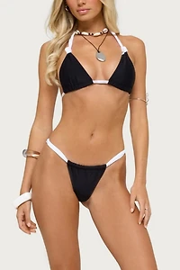 Edikted Romana Contrast Triangle Bikini Top