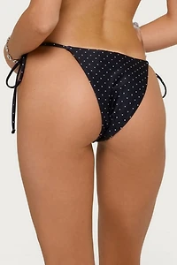 Edikted Nicci Polka Dot String Bikini Bottom