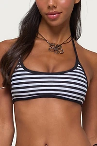 Edikted Mckayla Striped Bikini Top