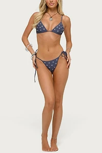Edikted Janina Studded Triangle Bikini Top