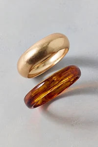 In The Mix Resin Bangle Bracelets Set