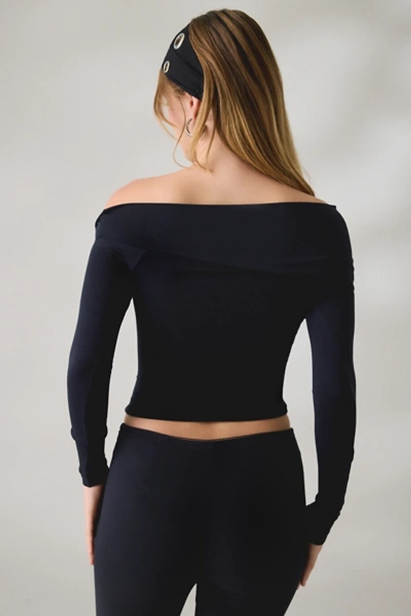 Out From Under All Nighter Seamless Foldover Off-The-Shoulder Top