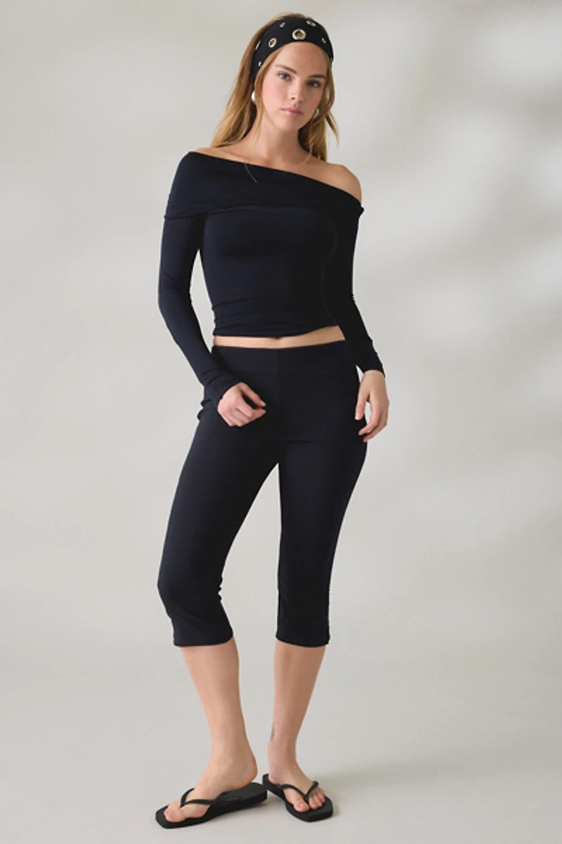 Out From Under All Nighter Seamless Foldover Off-The-Shoulder Top