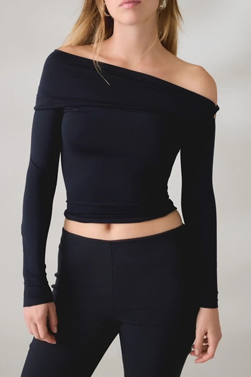 Out From Under All Nighter Seamless Foldover Off-The-Shoulder Top